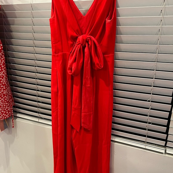 J Crew sleeveless red jumpsuit - Picture 2 of 4